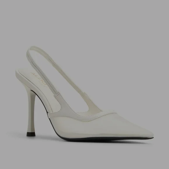 Aldo Chic Cream Slingback Heels - Picture 5 of 7